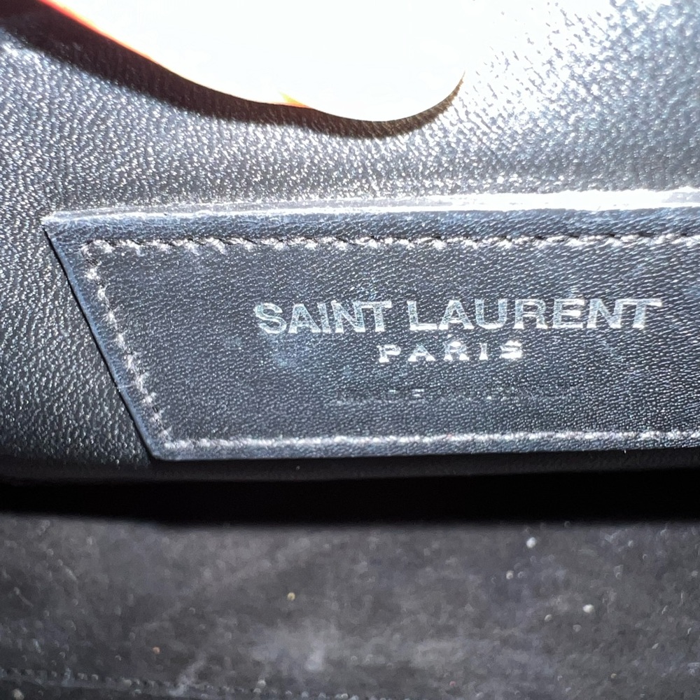 YSL Yves Baby Duffle Handbag 2WAY Shoulder Bag Leather - Picture 5 of 11